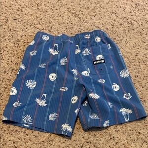 Hurley Navy Tropical Patterned Shorts swim trunks for boy